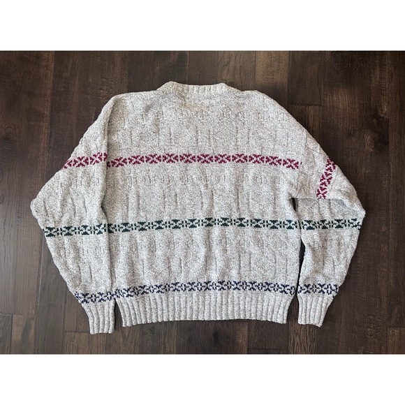 Eagle Pass VTG Sweater Medium Knit 90s USA Gray Grandpa Core Skater Y2K Cosby L - Picture 6 of 6